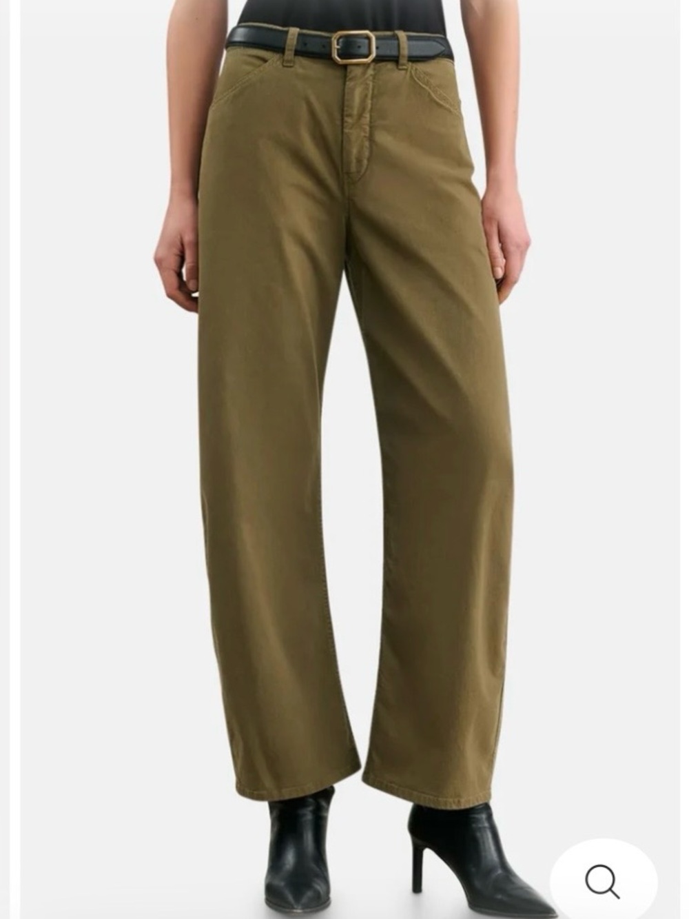 Nili Lotan tribeca pants in Olive Green